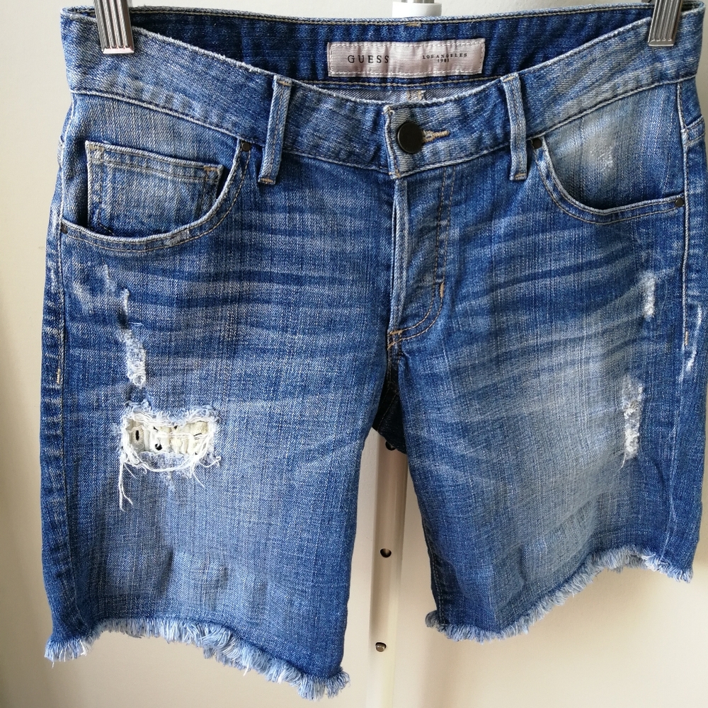 Y2K Guess Denim boyfriend shorts, size 23 - Picture 6 of 8